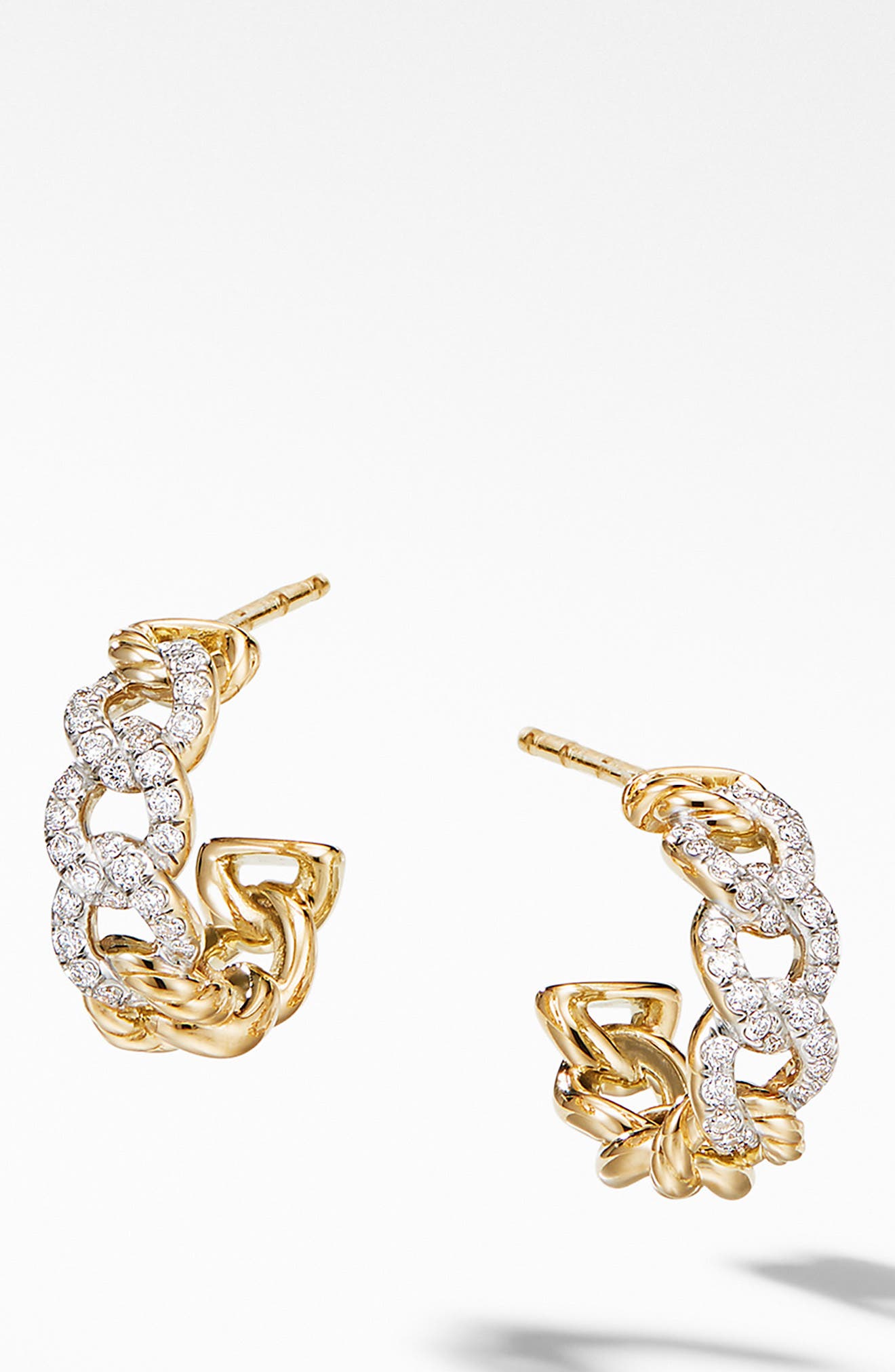 david yurman diamond hoop earrings