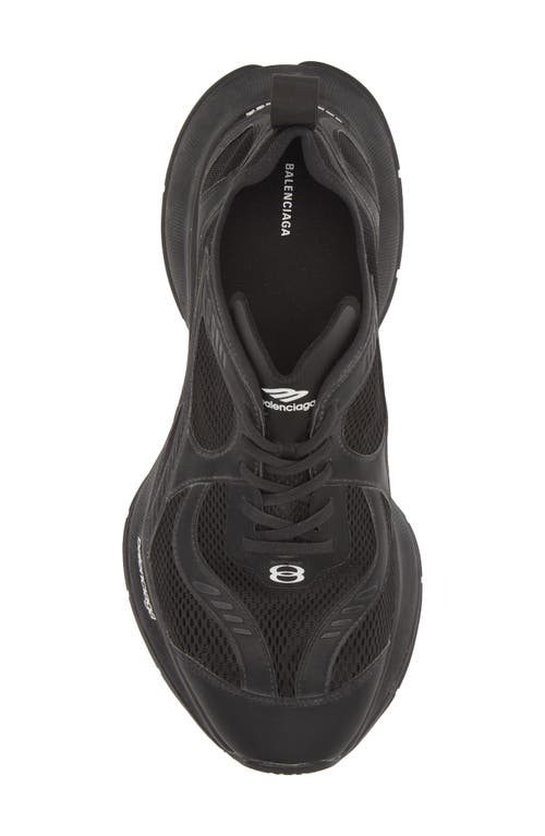 Balenciaga Black Mesh And Rubber Circuit Sneakers In Black