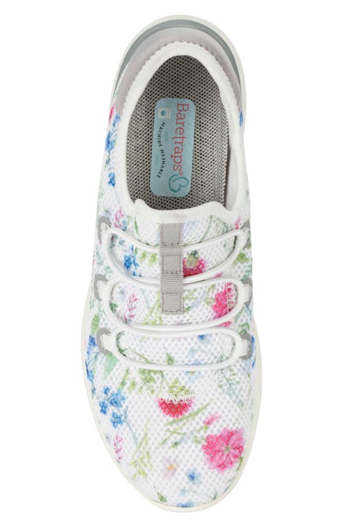 Shop Baretraps Graciela Sneaker In White/multi Flower Print