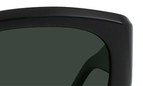 Raen Lonso Round Polarized Square Sunglasses In Recycled Black/green Polar