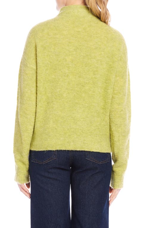 KAREN KANE KAREN KANE FUNNEL NECK BOUCLÉ SWEATER 