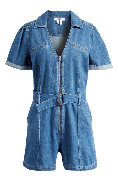 PAIGE Meg Denim Romper Merel at Nordstrom,