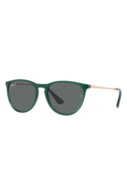 Shop Ray Ban Ray-ban 50mm Jr Round Sunglasses In Opal Green