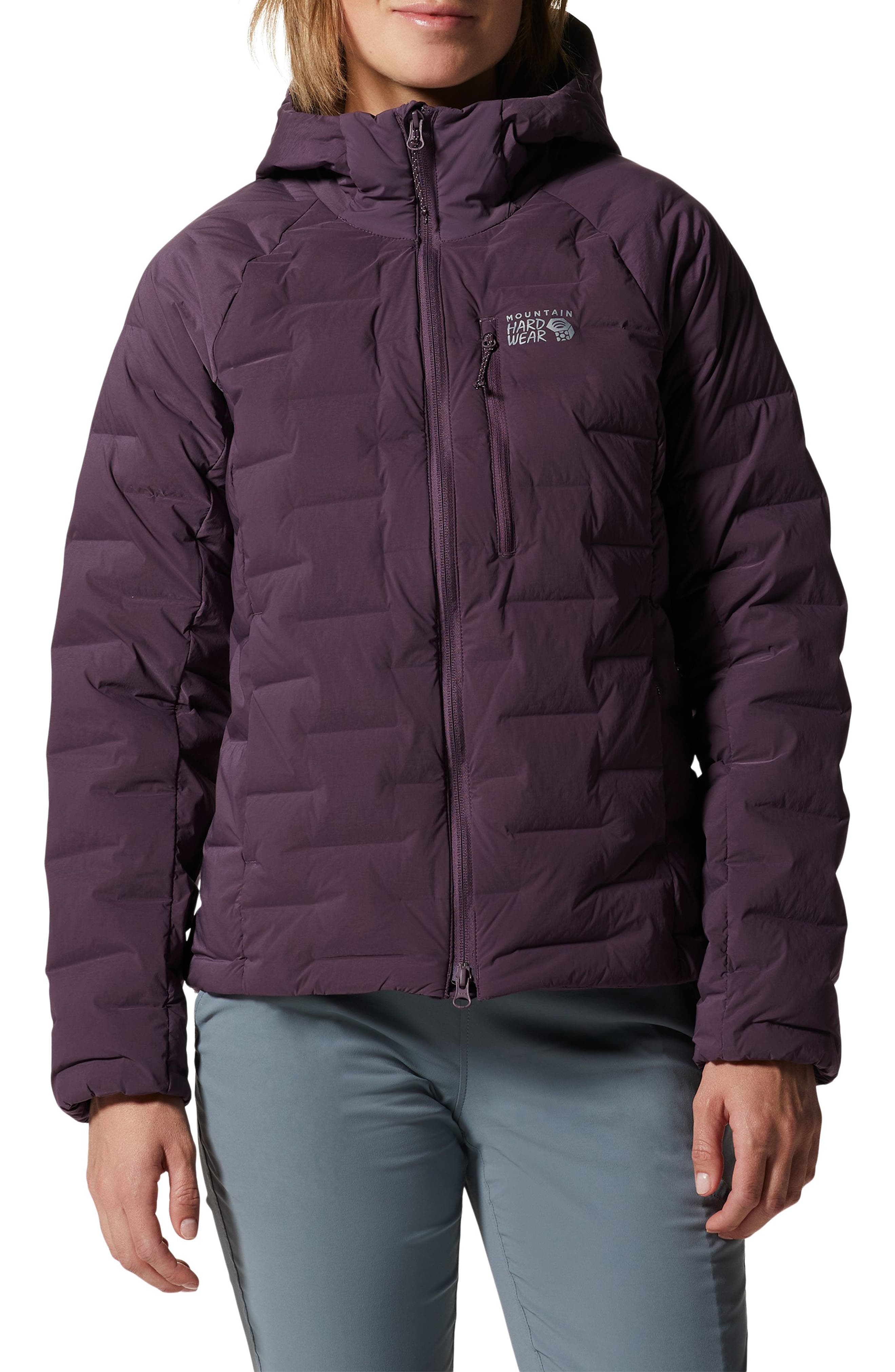 mountain hardwear down hooded jacket