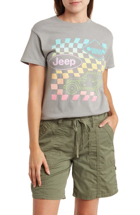 Jeep Pastel Cotton Graphic T-Shirt