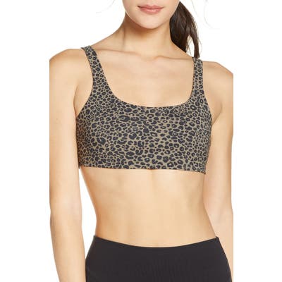 Alo Vapor Leopard Print Sports Bra