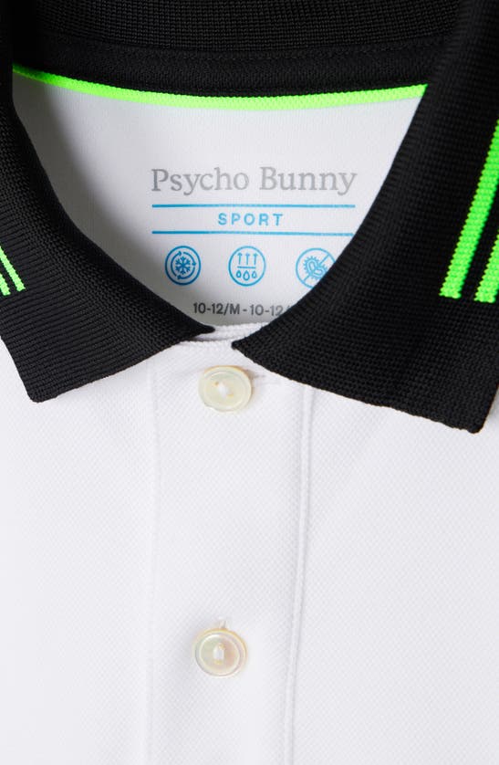 Shop Psycho Bunny Kids' Marshall Tipped Polo In White