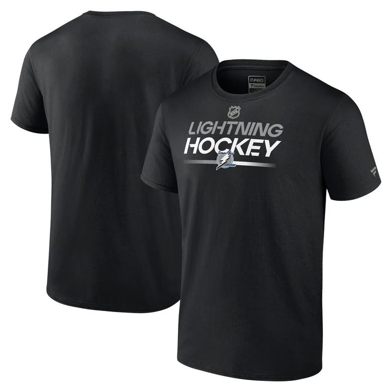 Shop Fanatics Branded  Black Tampa Bay Lightning Alternate Wordmark T-shirt
