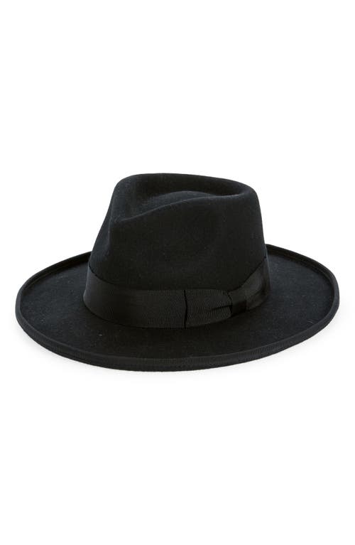 Lack of Color Pierre Wool Felt Fedora Black at Nordstrom,