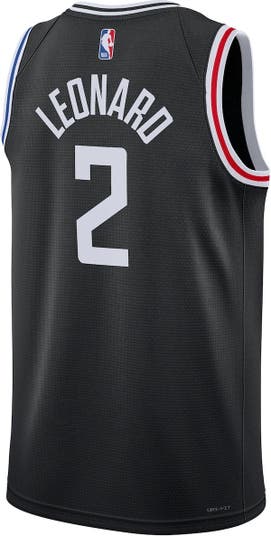 Unisex Nike Kawhi Leonard Black LA Clippers 2022/23 Swingman