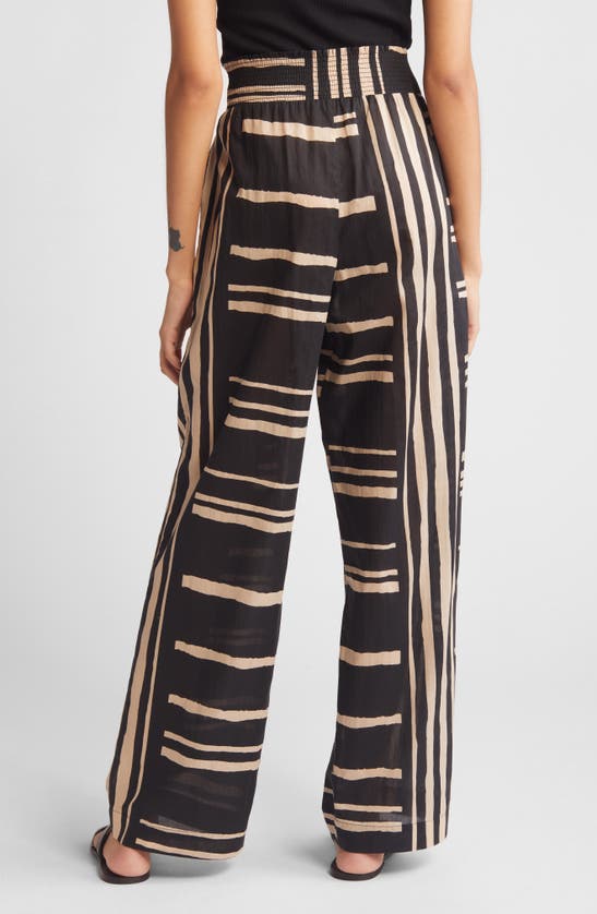 Shop Rails Brendon Stripe Pull-on Wide Leg Pants In Island Stripe