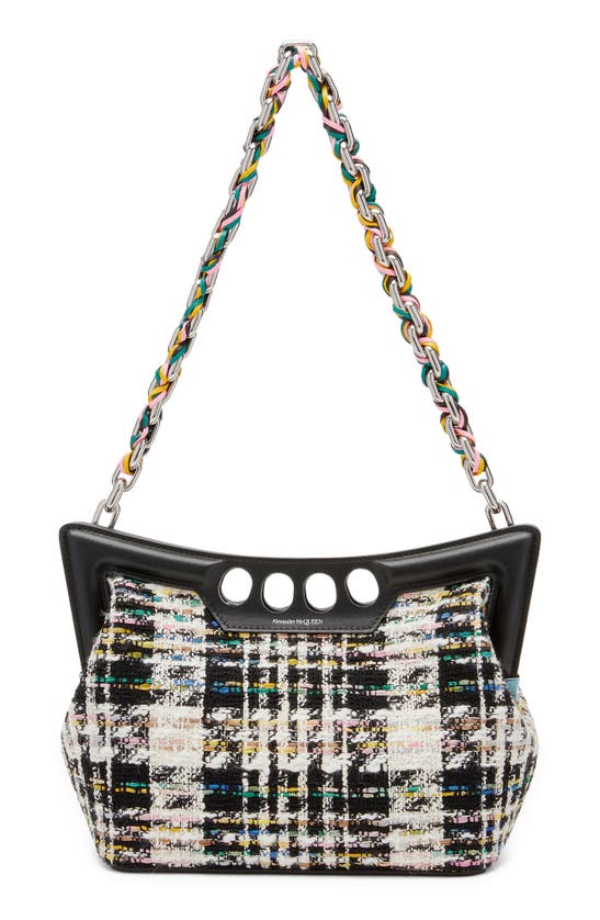 ALEXANDER MCQUEEN SMALL THE PEAK TWEED SHOULDER BAG