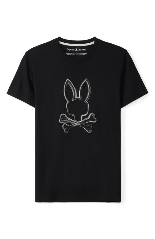 Shop Psycho Bunny Vincent Pima Cotton Graphic T-shirt In Black