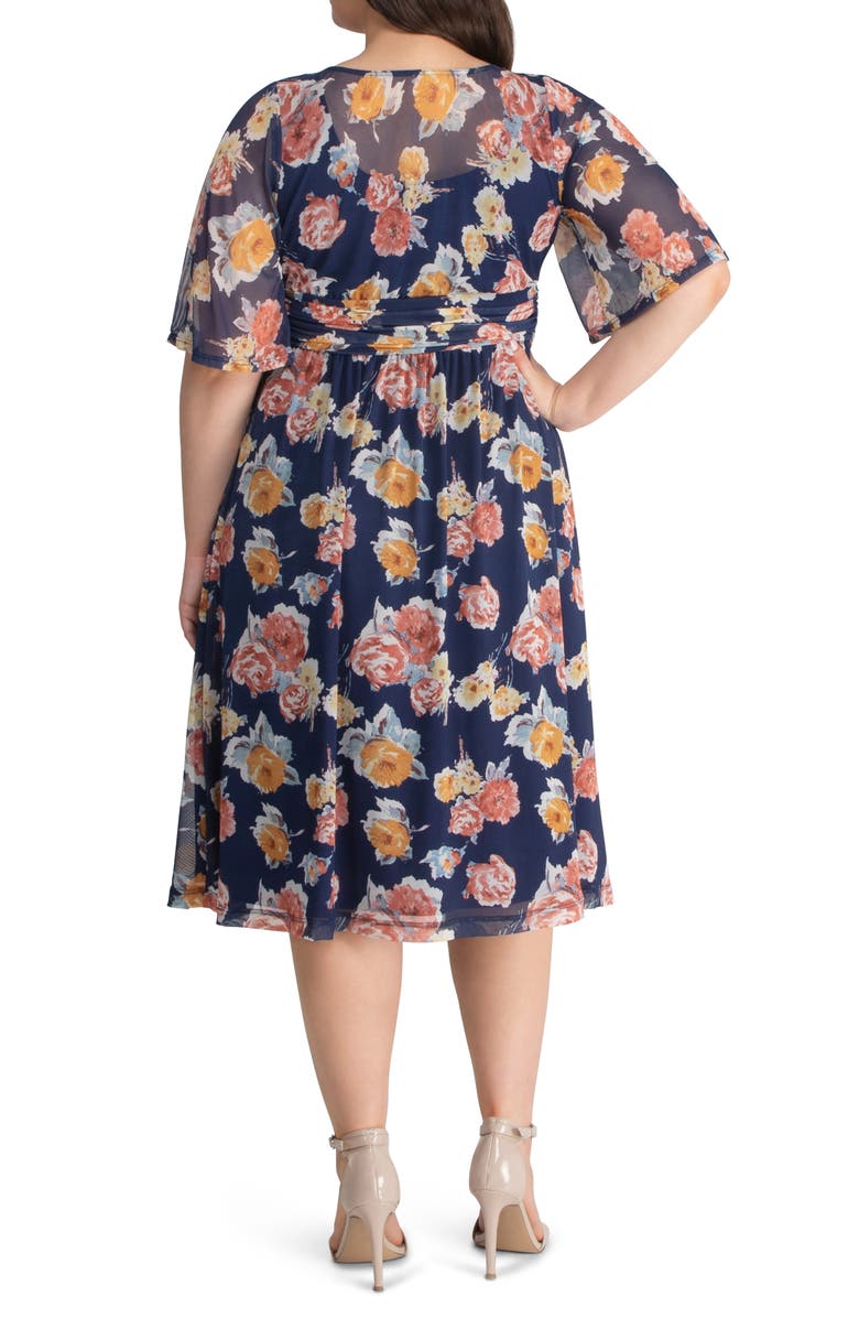 Kiyonna Katarina Floral Party Dress | Nordstrom