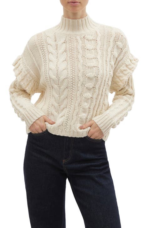 How To Crochet A Cable Stitch Sweater / Turtle Neck Sweater 
