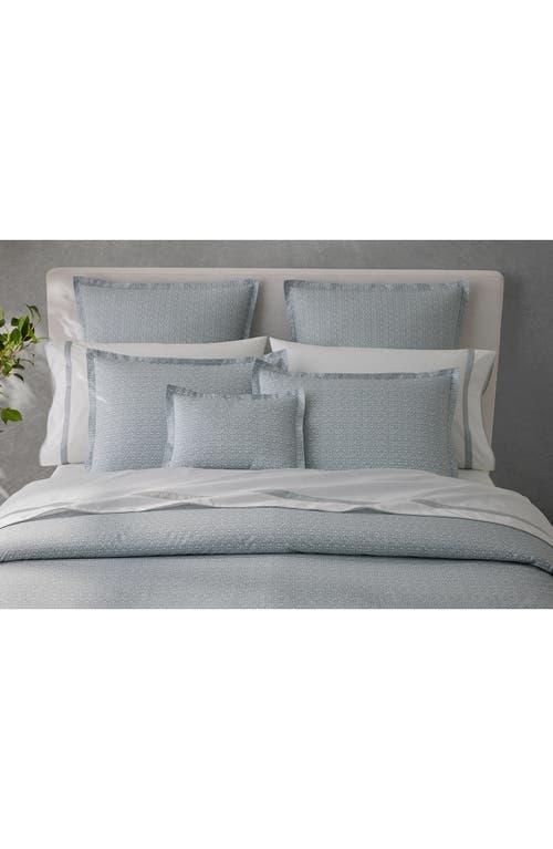 Matouk Catarina Cotton Percale Pillow Sham In Hazy Blue
