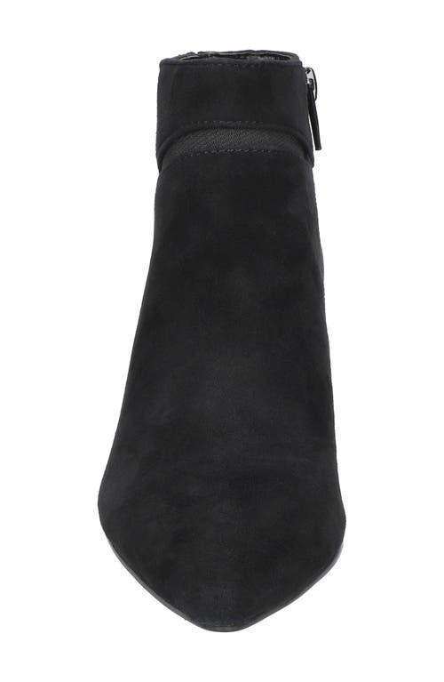 Shop Bella Vita Faraday Kitten Heel Bootie In Black Kidsuede Leather