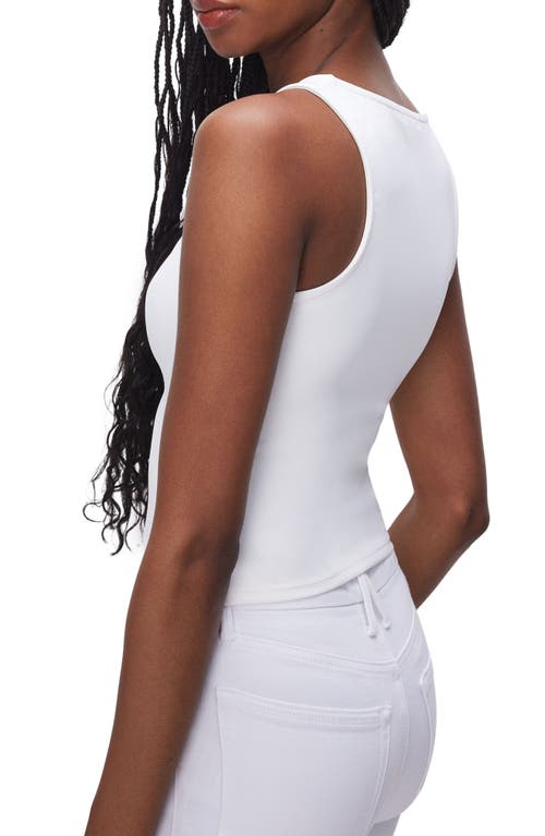 GOOD AMERICAN GOOD AMERICAN SCUBA SCOOP NECK CROP TANK