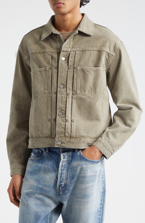 Shop John Elliott Thumper Type Ii Denim Jacket In Brown