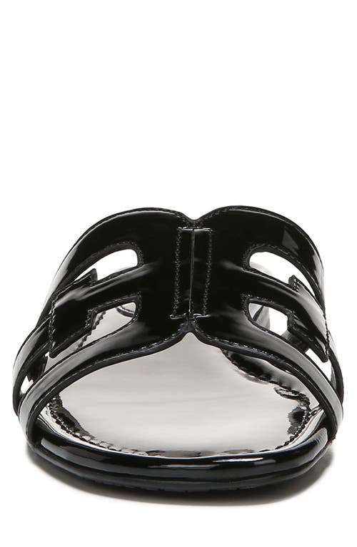 Shop Sam Edelman Bay Cutout Slide Sandal In Black/black