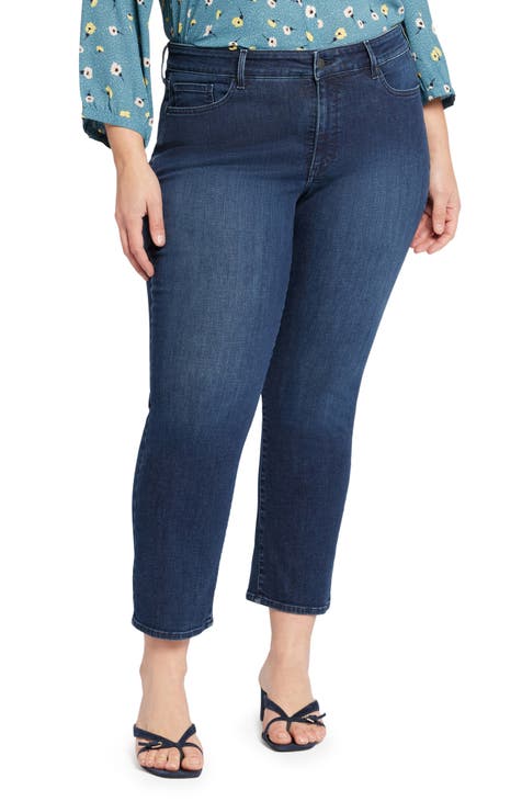 Marilyn Ankle Straight Leg Jeans (Plus Size)