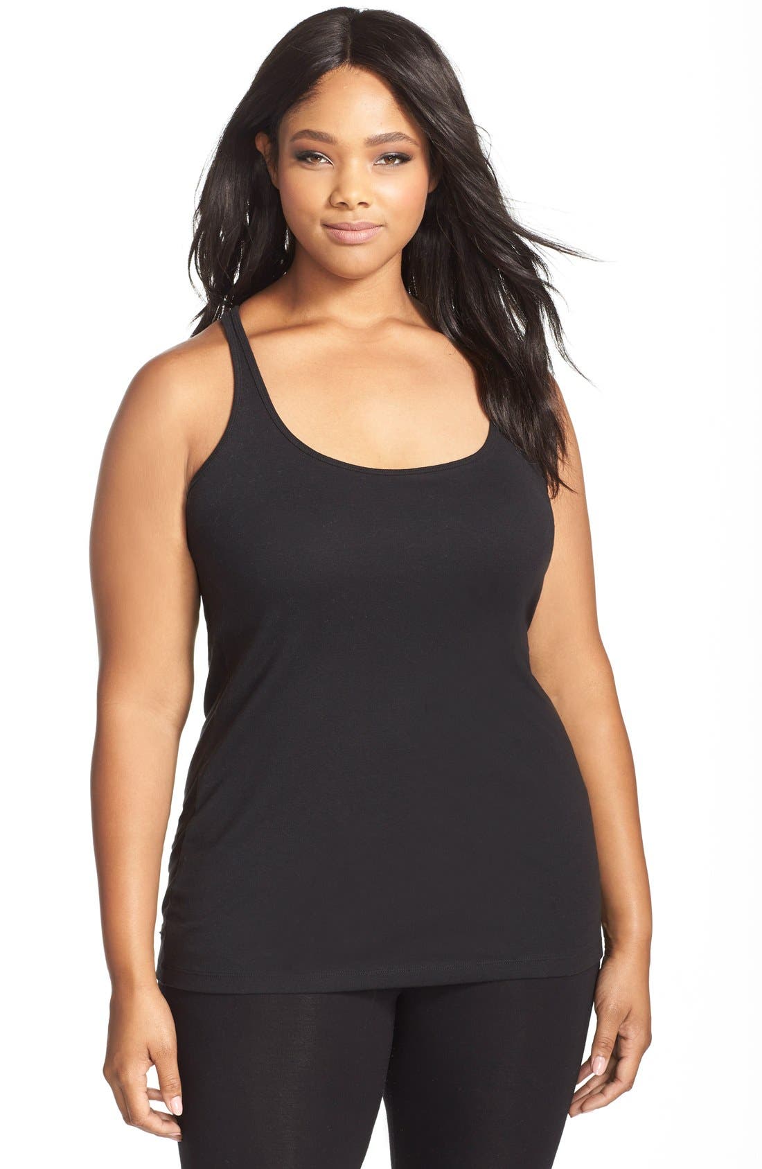 Nordstrom Lingerie Shelf Bra Racerback Tank (Plus Size) Nordstrom