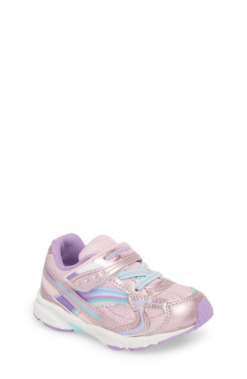 Tsukihoshi Kids'  Glitz Washable Sneaker In Rose/lavender