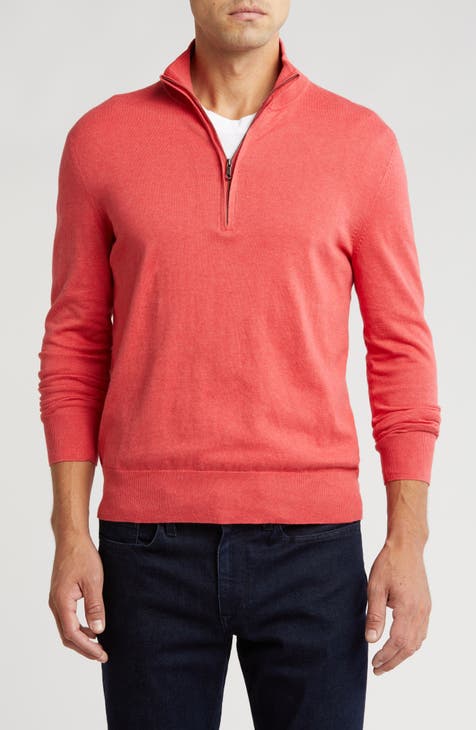 Cotton Jersey Half Zip Pullover