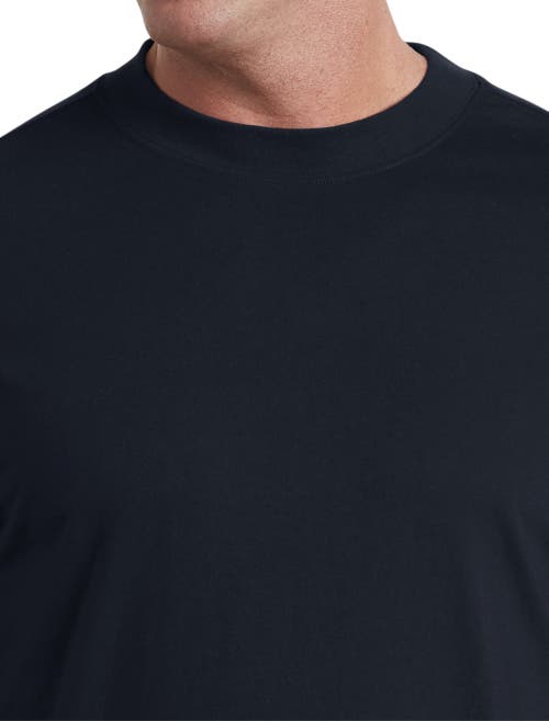Harbor Bay By Dxl Moisture-wicking Long-sleeve Shirt In Navy