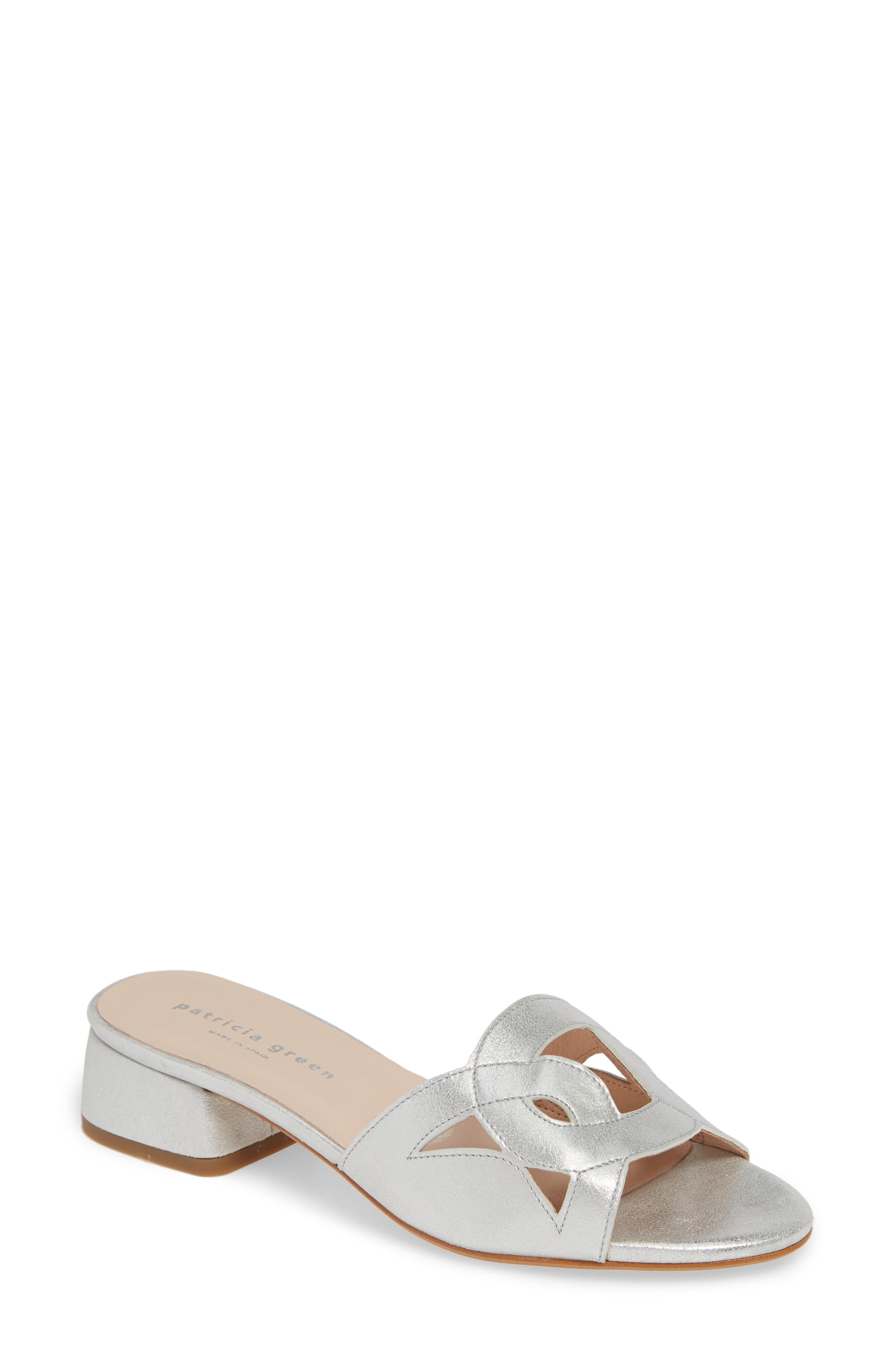 Patricia Green Boca Slide Sandal- Metallic