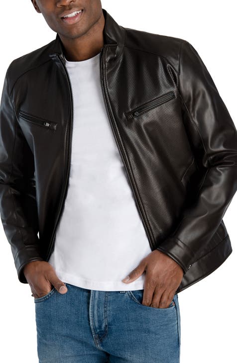 Faux Leather Hipster Jacket