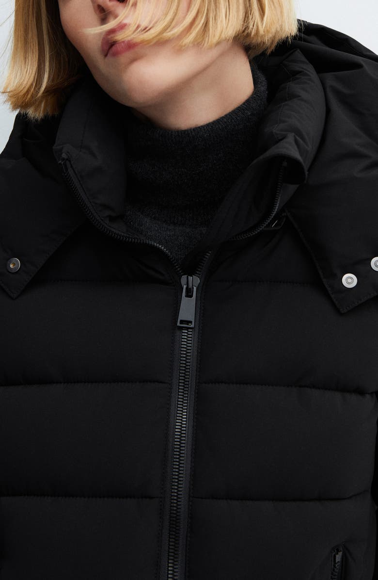 MANGO Water Repellent Hooded Parka | Nordstrom