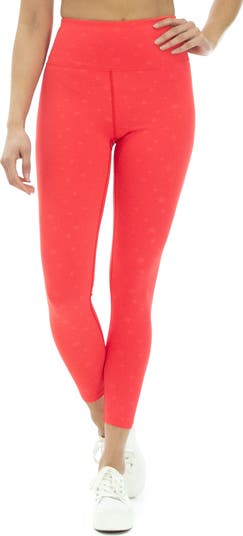 Nanette Lepore Play Embossed Stars High Waist 7 8 Crop Leggings