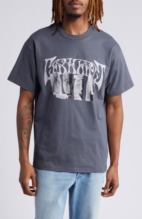 Carhartt Work In Progress Pagan Organic Cotton Graphic T-shirt In Gray