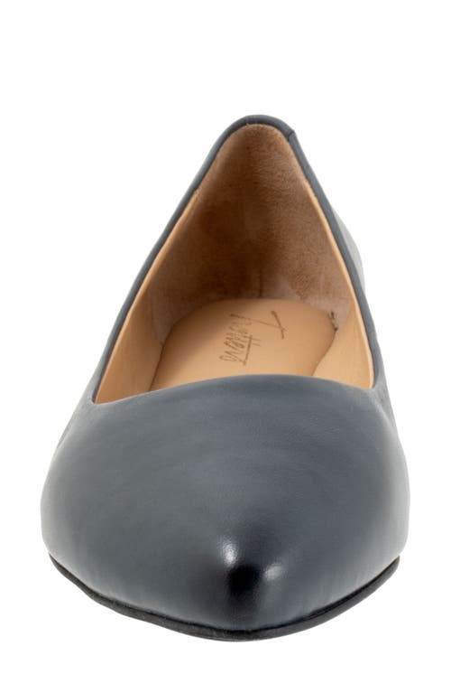 Shop Trotters Estee Ballet Flat In Navy