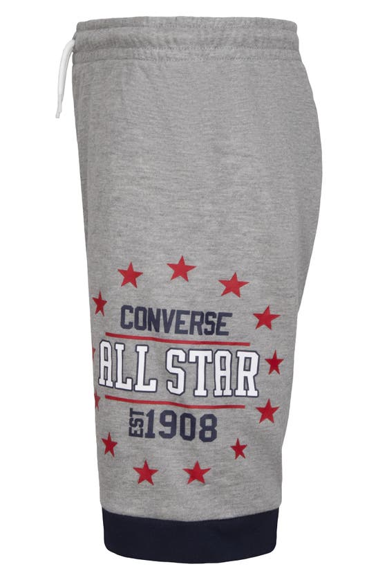 Shop Converse Kids' All Star Colorblock Shorts In Dark Grey Heather