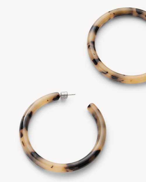 Machete Bold Hoops In Blonde Tortoise