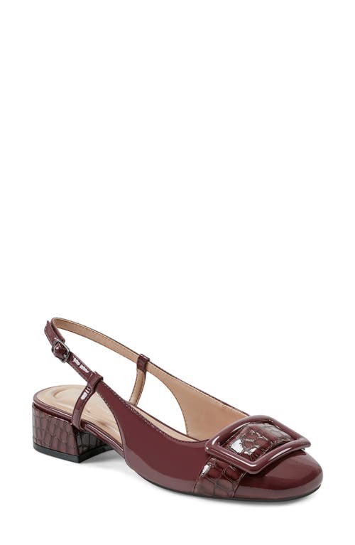 Shop Easy Spirit Jola Slingback Pump In Dark Red