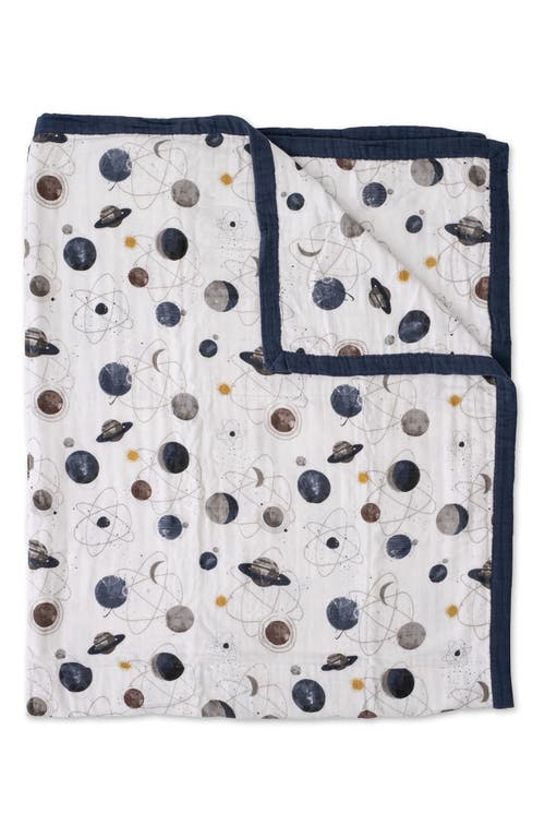 little unicorn Kids' Cotton Muslin Quilted Throw in Planetary at Nordstrom