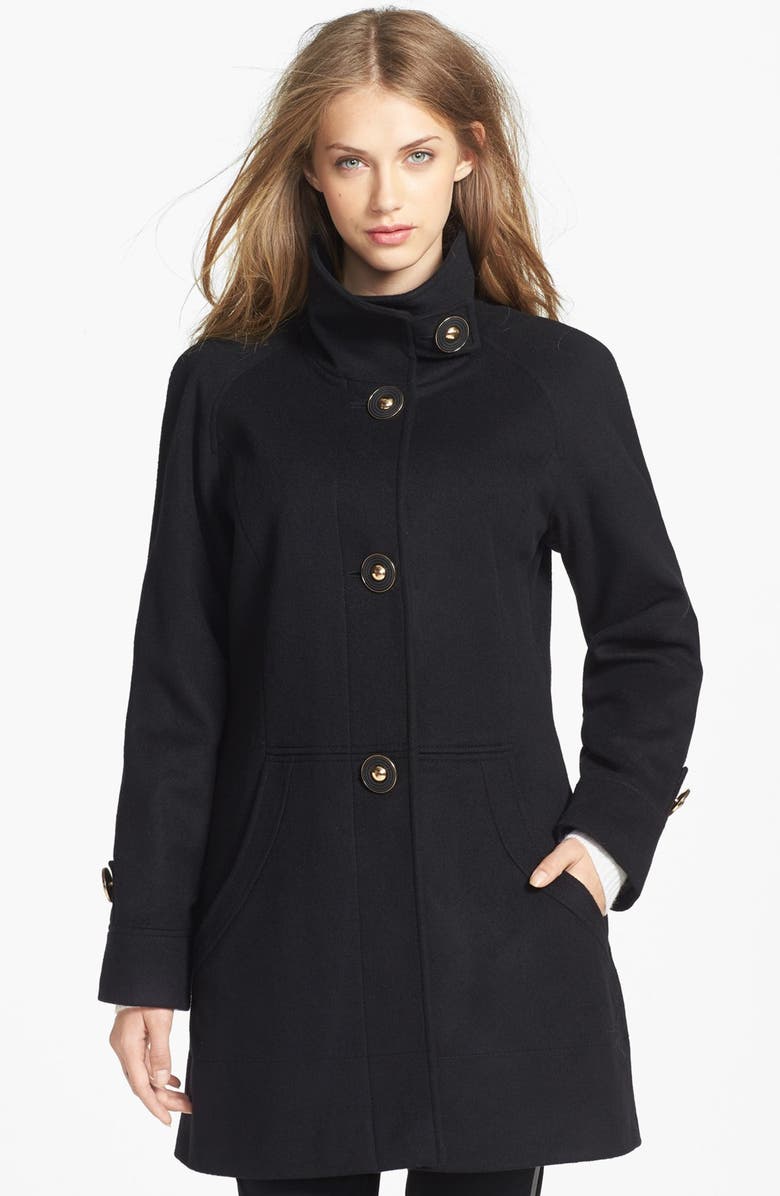 George Simonton Couture Stand Collar Lambswool & Cashmere Coat | Nordstrom