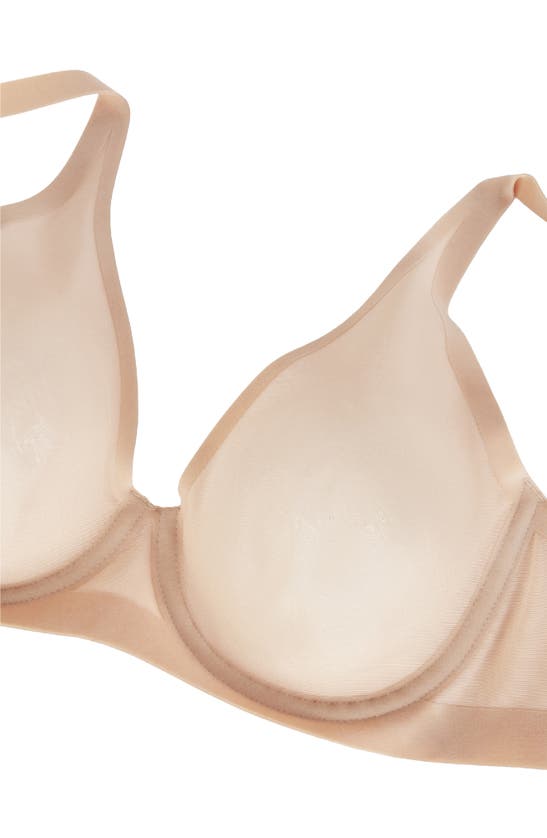 Shop Wolford Tulle Underwire T-shirt Bra In Clay