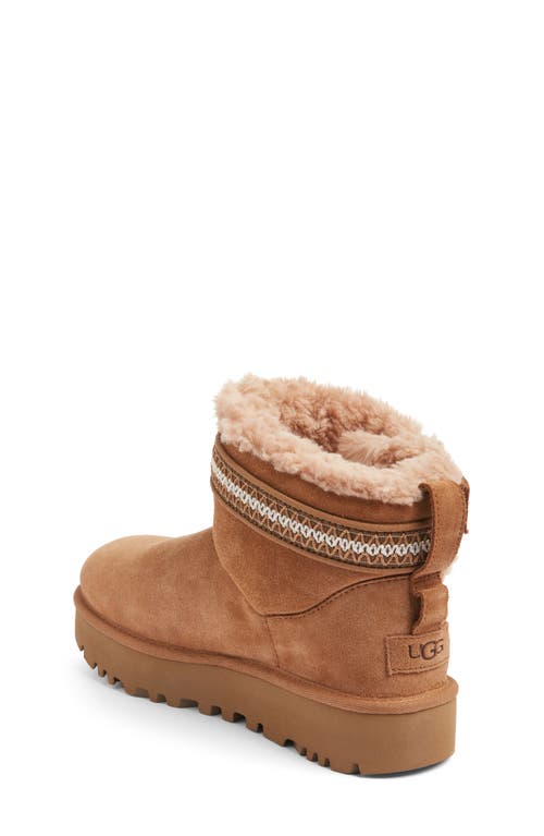 Shop Ugg(r) Classic Ultra Mini Alpsey Boot In Chestnut/dark Earth