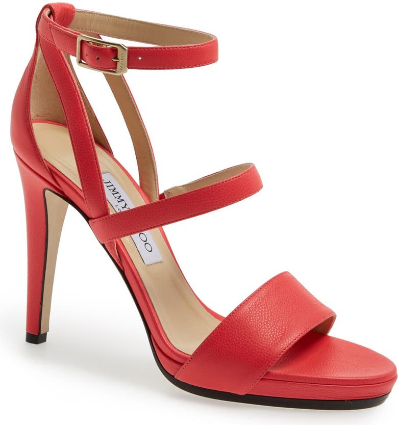 Jimmy Choo Leather Ankle Strap Sandal (Women) | Nordstrom