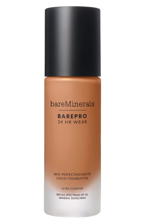® bareMinerals BAREPRO 24HR Wear Skin-Perfecting Matte Liquid Foundation Mineral SPF 20 PA++ in Medium Deep 46 Cool