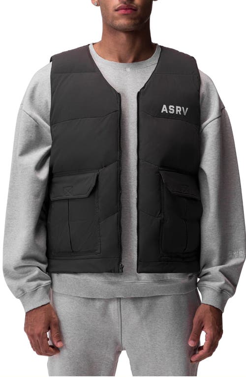 Water Resistant Down Puffer Vest in Space Grey