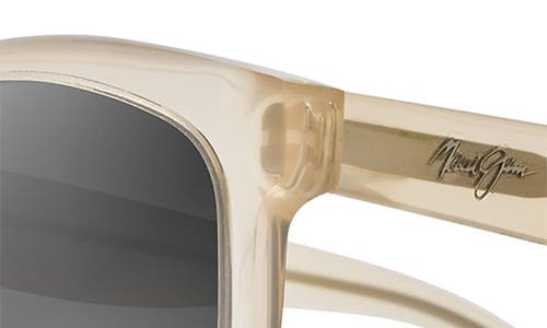 Maui Jim Glory Glory Gs833-24s Cat Eye Polarized Sunglasses In Milky Almond/neutral Grey