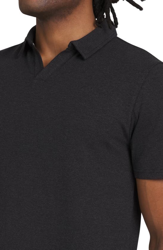 Shop Dkny Sportswear Henry Stretch Cotton Polo In Black