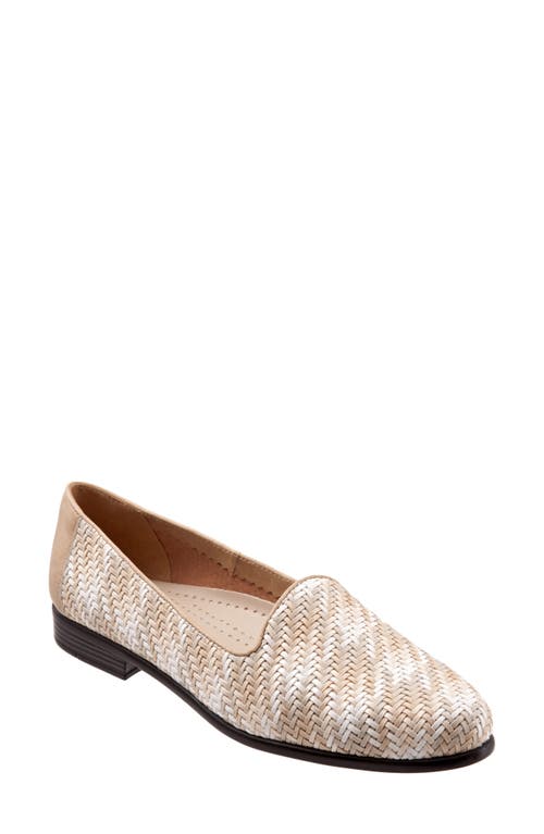 Trotters Liz Flat Beige Print Faux Leather at Nordstrom,