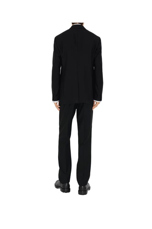 Burberry Wool Tailored Trousers In Black