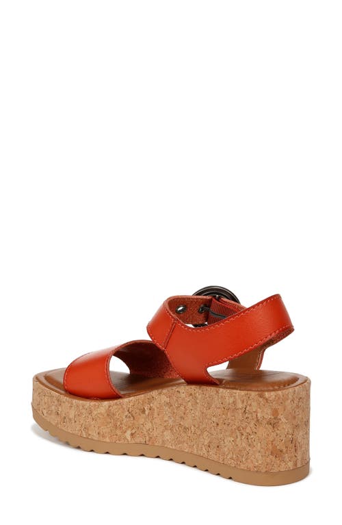 Shop Zodiac Glory Platform Wedge Sandal In Rust